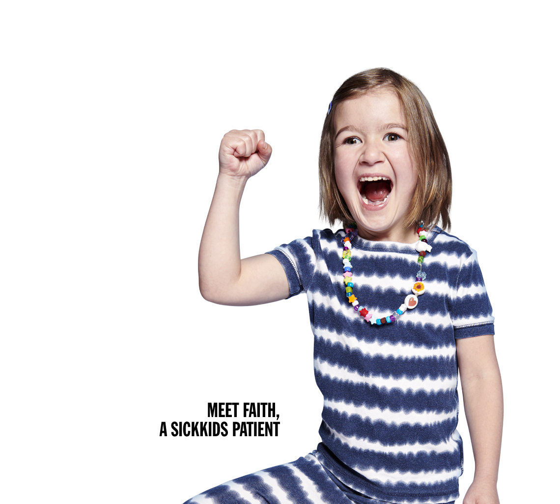 Faith, a SickKids patient.
