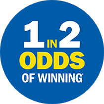 SickKids Lottery 1 in 2 odds of winning.